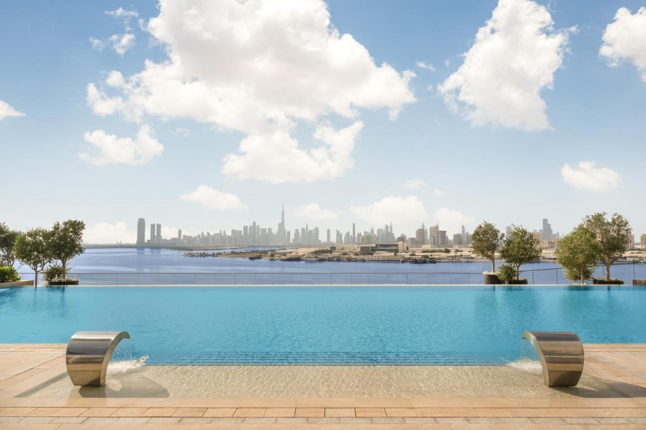 迪拜 Address Creek Harbour酒店 外观 照片 View of Dubai from the pool